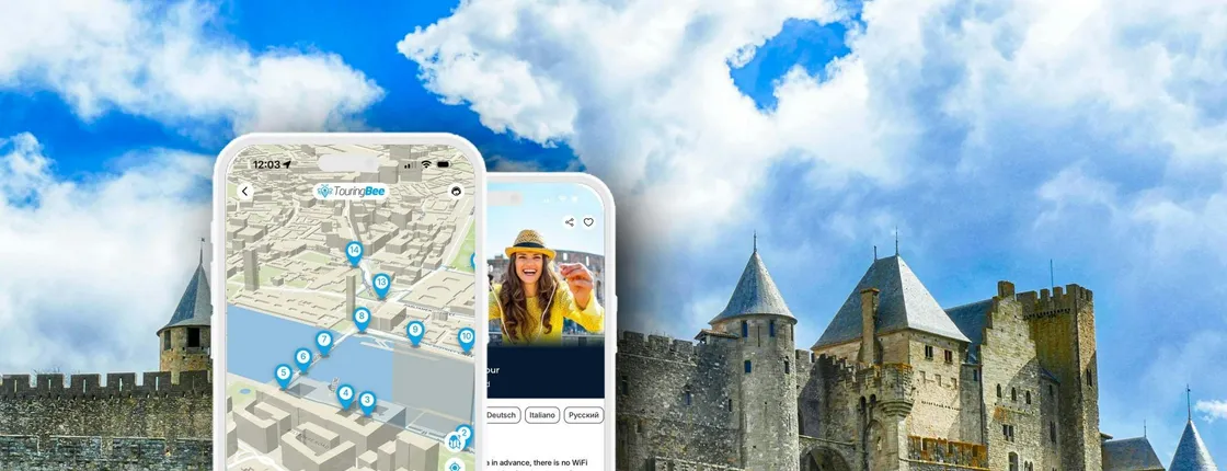 Carcassonne self-guided walking tour with audio app