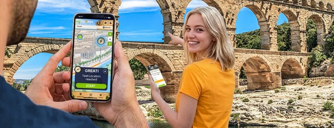 Self-guided digital scavenger hunt in Nîmes