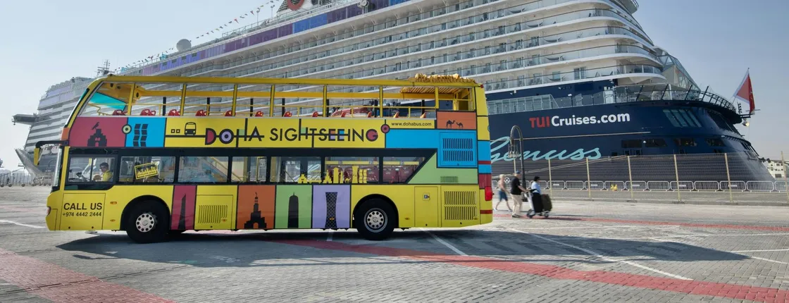 24-hour hop-on-hop-off Doha bus tour