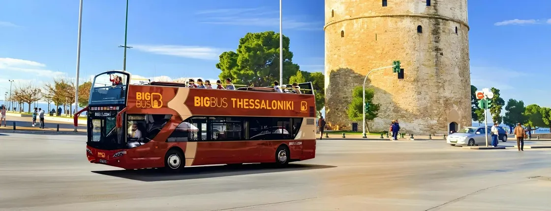 Thessaloniki hop-on hop-off bus tour with 24 or 48-hour pass