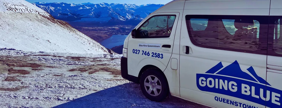 Round-trip transportation from Queenstown to Coronet Peak
