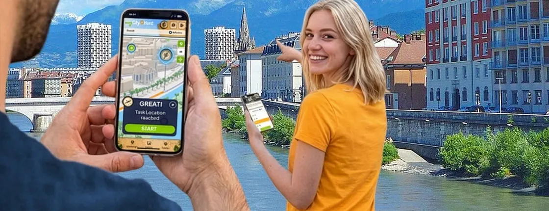 Self-guided digital scavenger hunt in Grenoble