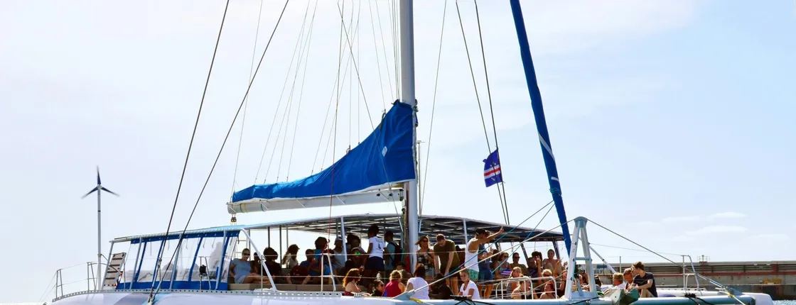 Sal island catamaran cruise with all-Inclusive drinks and optional transfers