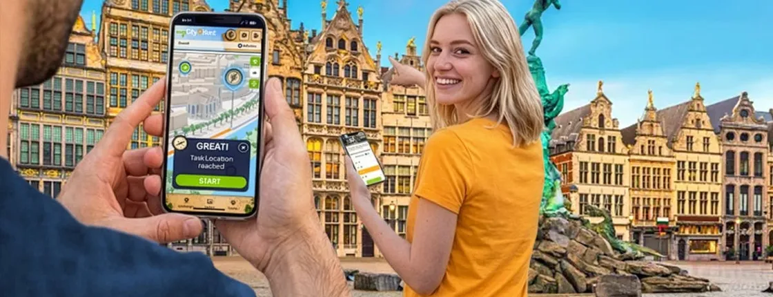 Self-guided digital scavenger hunt in Antwerp