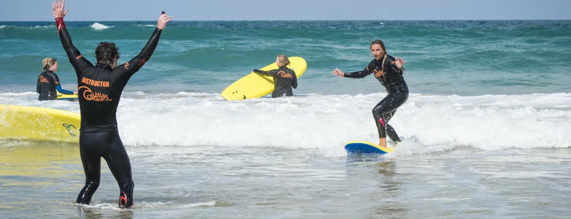 Beginners surf experience in Newquay