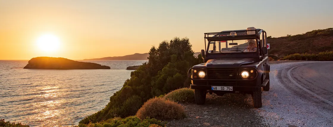 Marmaris 4x4 sunset safari with beach barbecue
