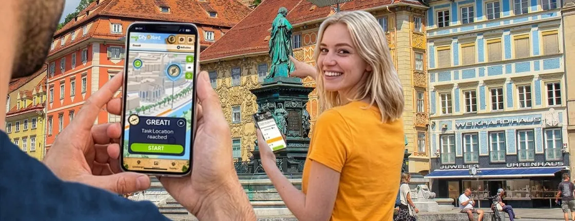 Self-guided digital scavenger hunt in Graz