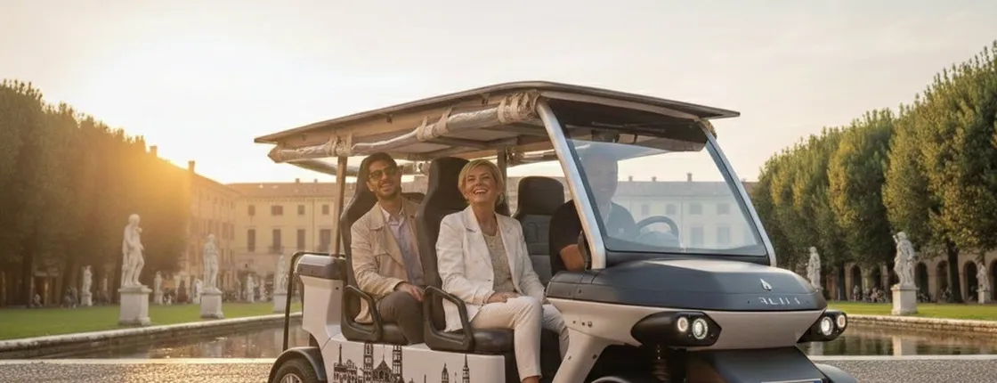 Panoramic Padua tour aboard an electric golf cart