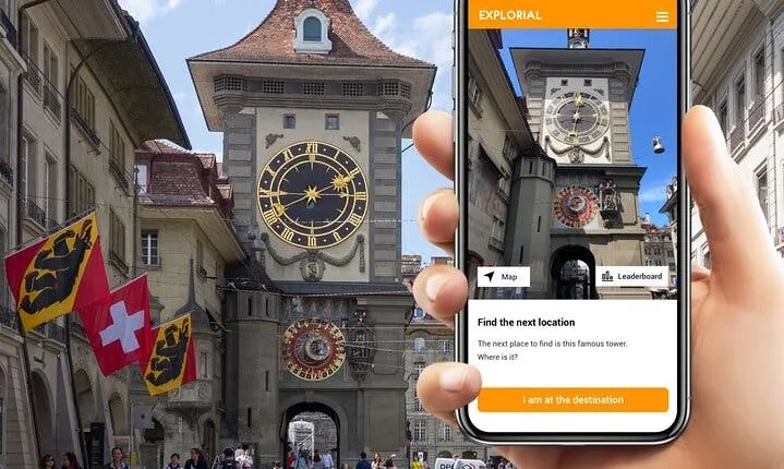 Bern exploration walking tour with smartphone game