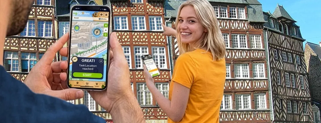 Self-guided digital scavenger hunt in Rennes