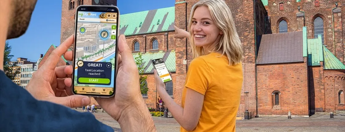 Self-guided digital scavenger hunt in Aarhus