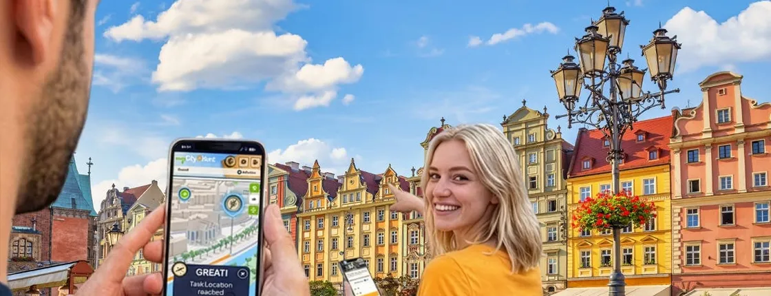 Self-guided digital scavenger hunt in Wroclaw
