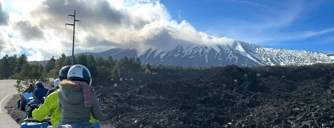 Mount Etna and Alcantara Gorges quad bike guided tour