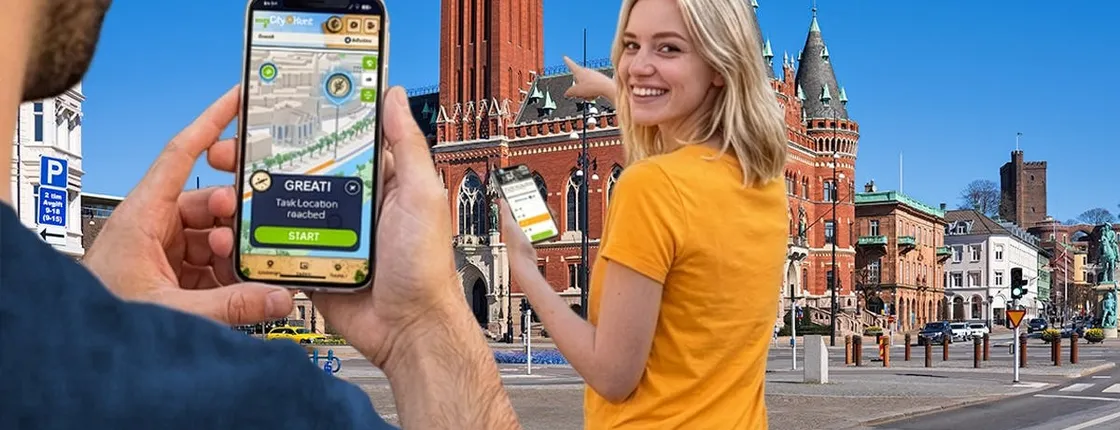 Self-guided digital scavenger hunt in Helsingborg