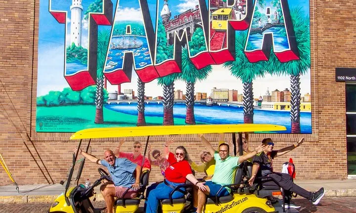 Guided Tampa Sightseeing Tour in a Deluxe Street Legal Golf Cart