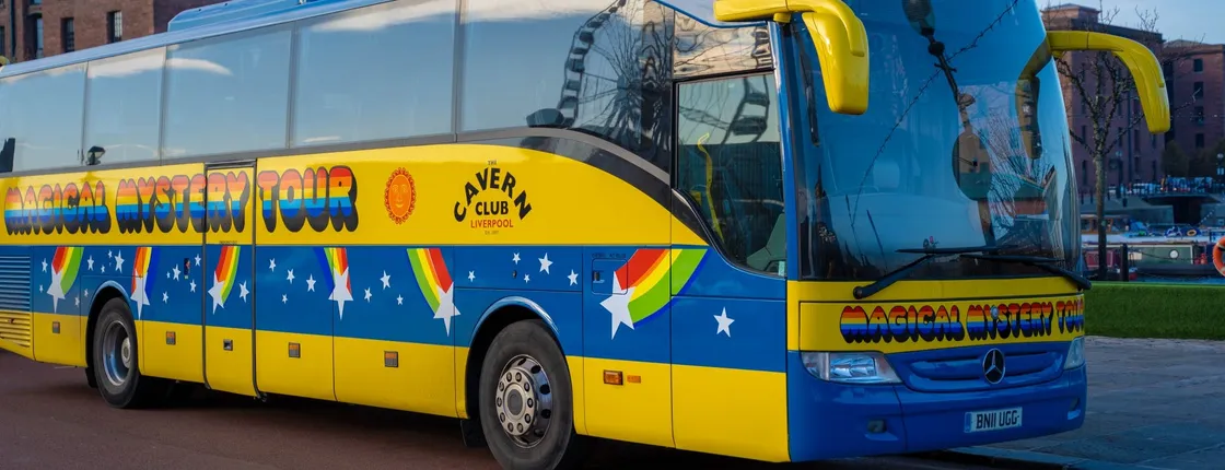 Magical Mystery bus tour of Beatles landmarks in Liverpool