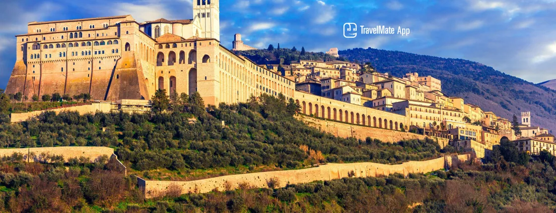Assisi audio guide with TravelMate app