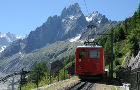 Geneva to Chamonix bus transfer with cable car and mountain train
