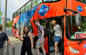 Frankfurt skyline tour by bus
