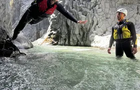 Body rafting along Alcantara River
