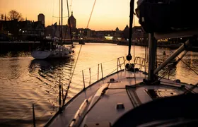Gdańsk Sunset Yacht Cruise with Welcome Drink