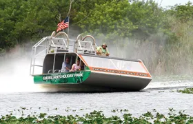 Everglades airboat ride with Biscayne Bay boat tour and transportation