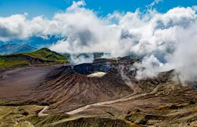 Journey Through Time at Kumamoto Castle and Aso Mountain from Fukuoka