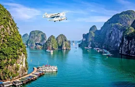 Halong Bay Sightseeing With Seaplane -A Great View of UNESCO World Heritage Site