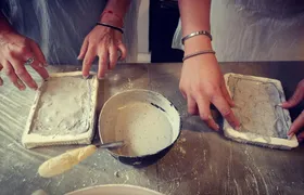 Plaster casting workshop in Krestena