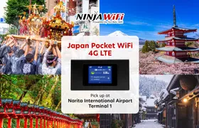 Pocket Wi-Fi 4G LTE router rental at Narita Airport Terminal 1