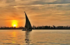 Sunset Cruise by Traditional Felucca with Luxor Temple by Night