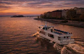 Helsinki evening coastal cruise with outdoor sundeck seating