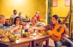 Salta historic folklore walking tour and traditional Peña