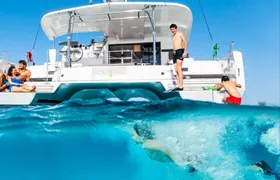 Half-Day Mykonos, Delos and Rhenia Catamaran Cruise with Lunch
