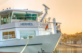 Lyon dinner cruise on the Hermès restaurant boat