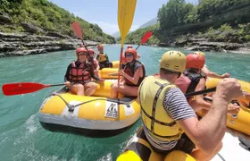 Vjosa River and rafting Benja baths day trip