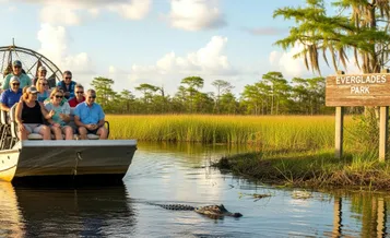 Everglades National Park airboat tour with pick-up from Miami