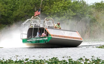Everglades airboat ride with Biscayne Bay boat tour and transportation